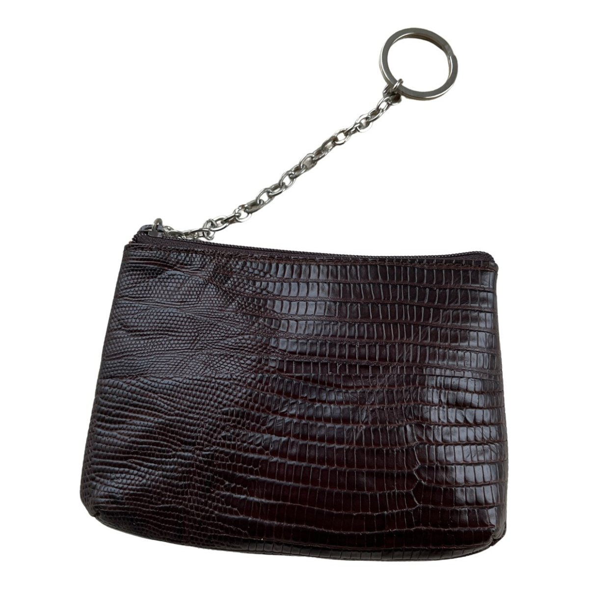 Leather clutch bag