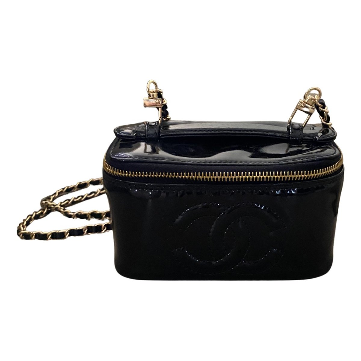 Vanity patent leather mini bag