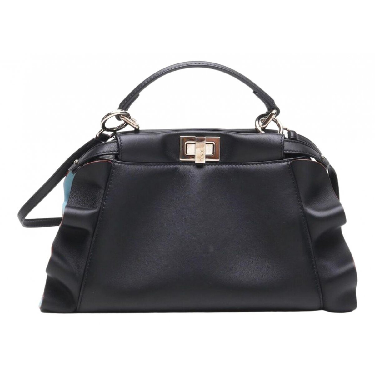 Peekaboo leather satchel