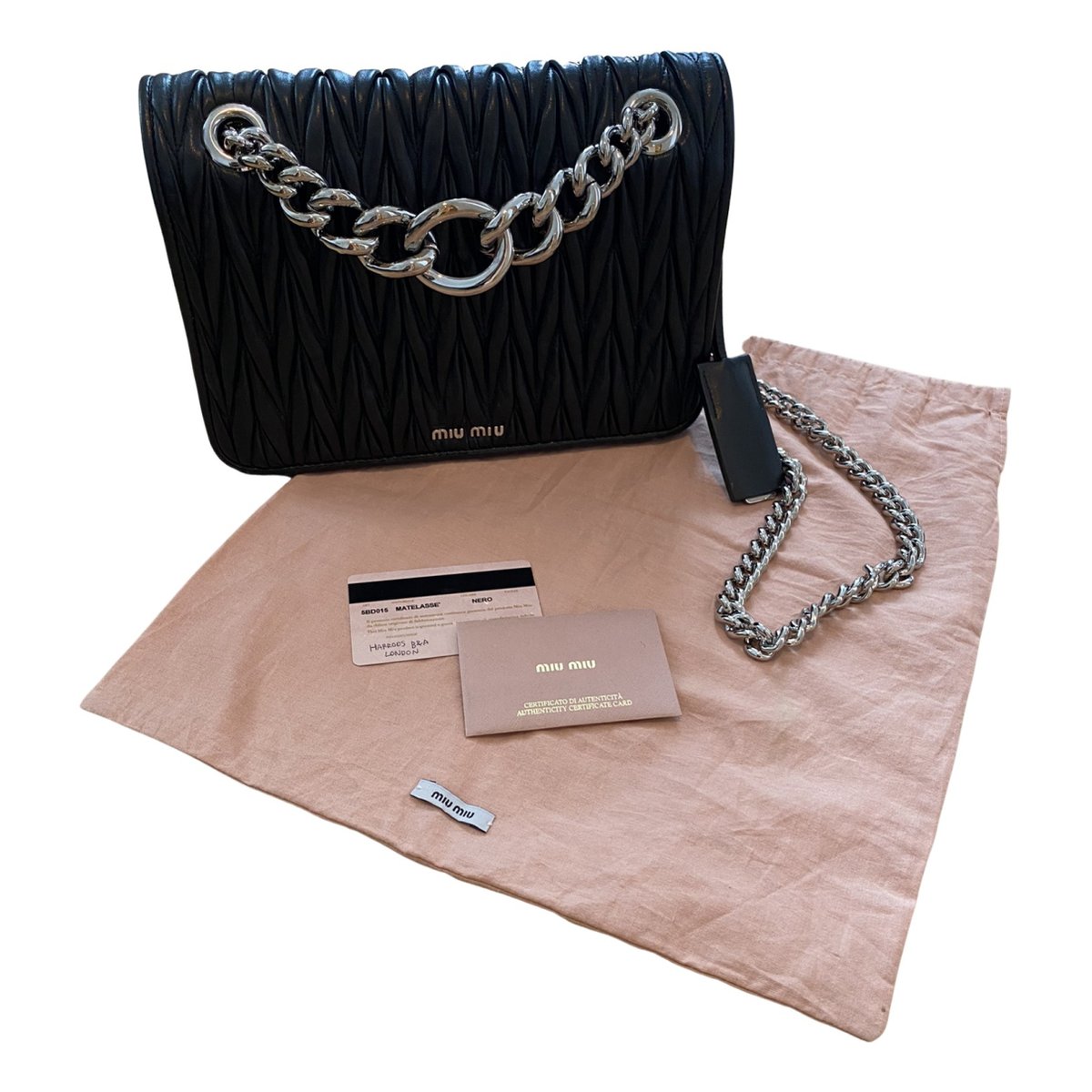 Miu Club leather handbag
