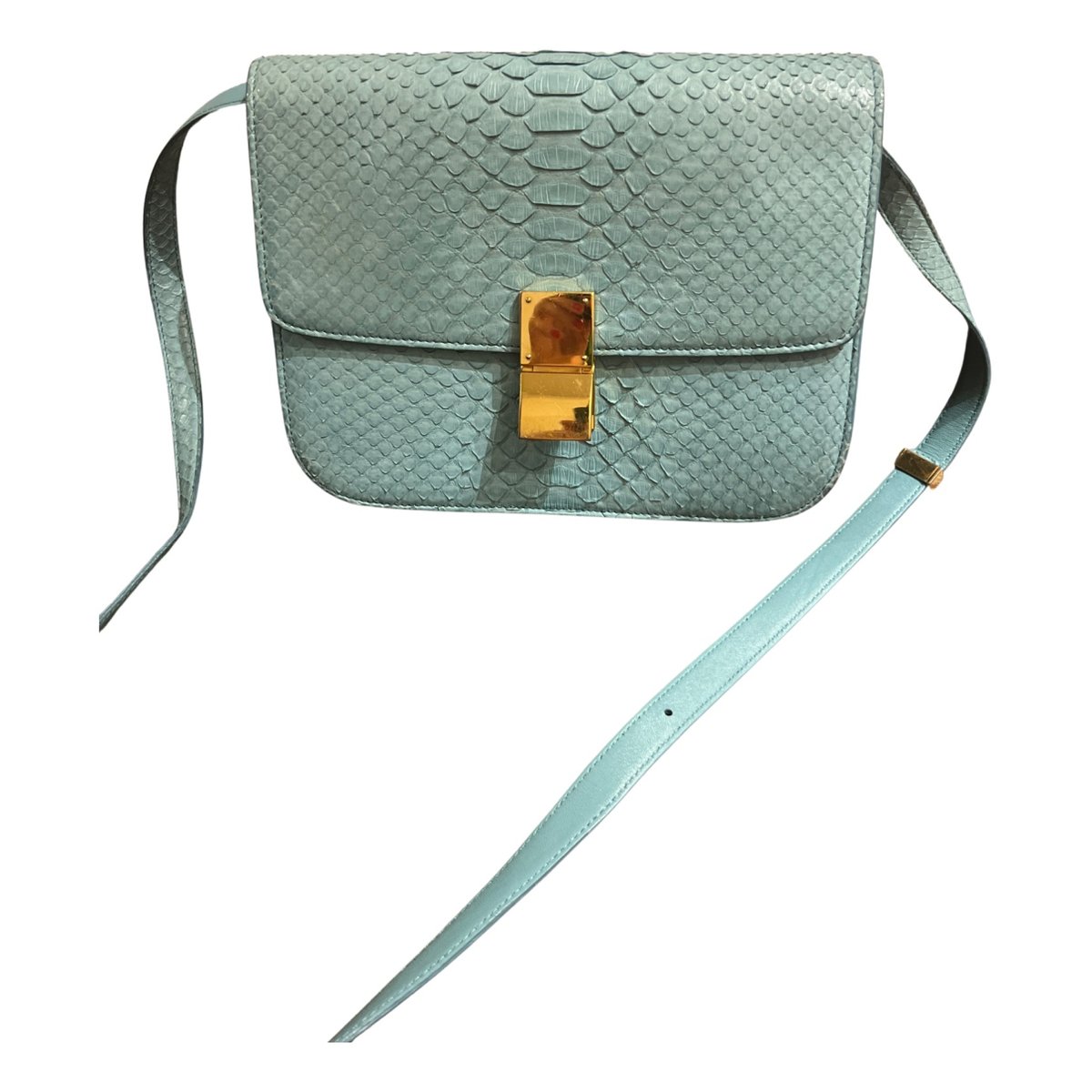 Classic python crossbody bag