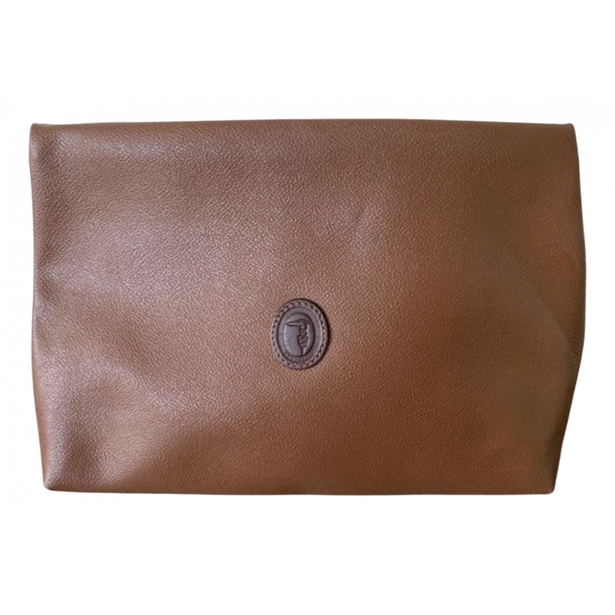 Leather clutch bag