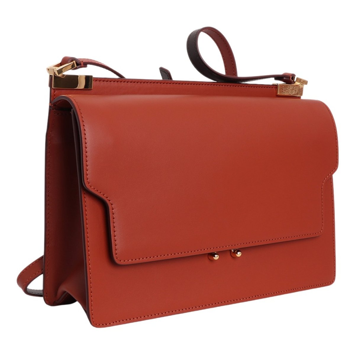Trunk leather handbag
