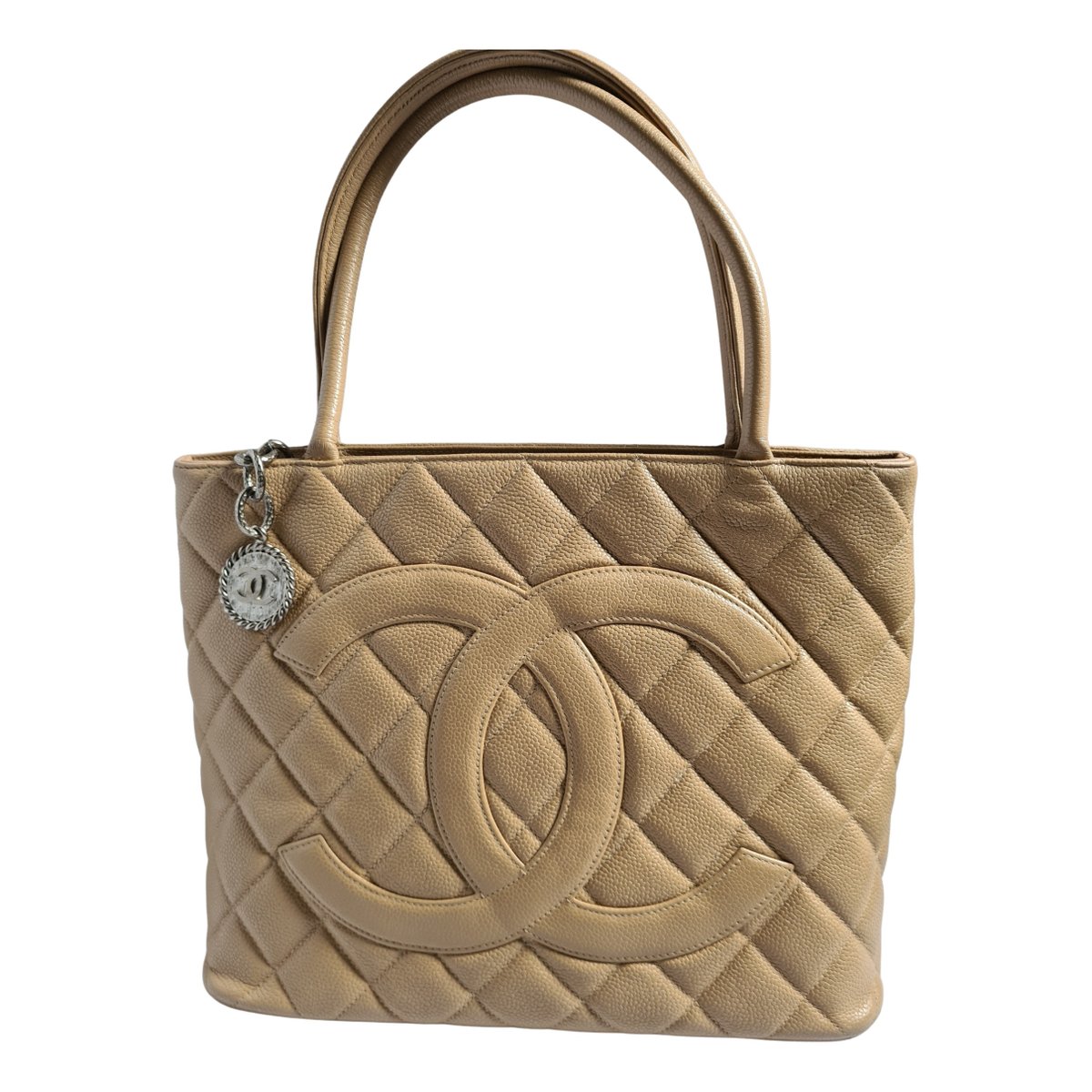 Médaillon leather handbag