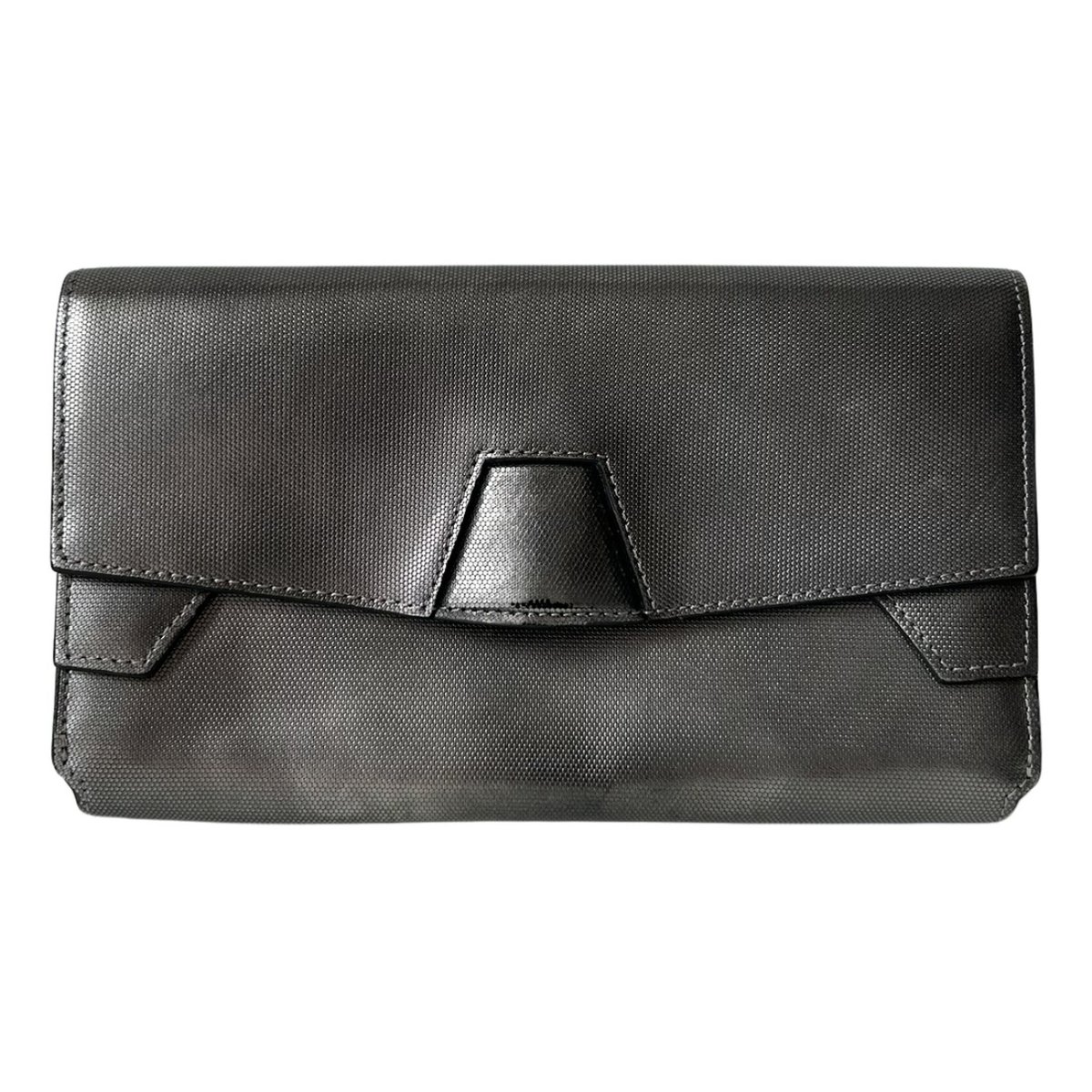 Leather clutch bag