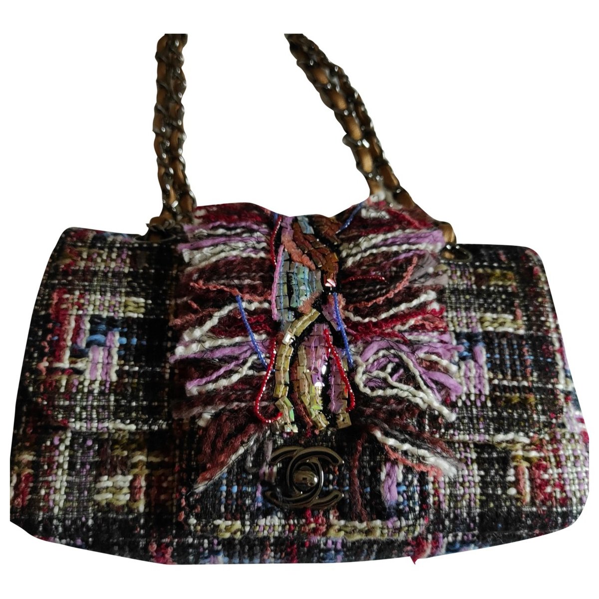 Up In The Air tweed handbag