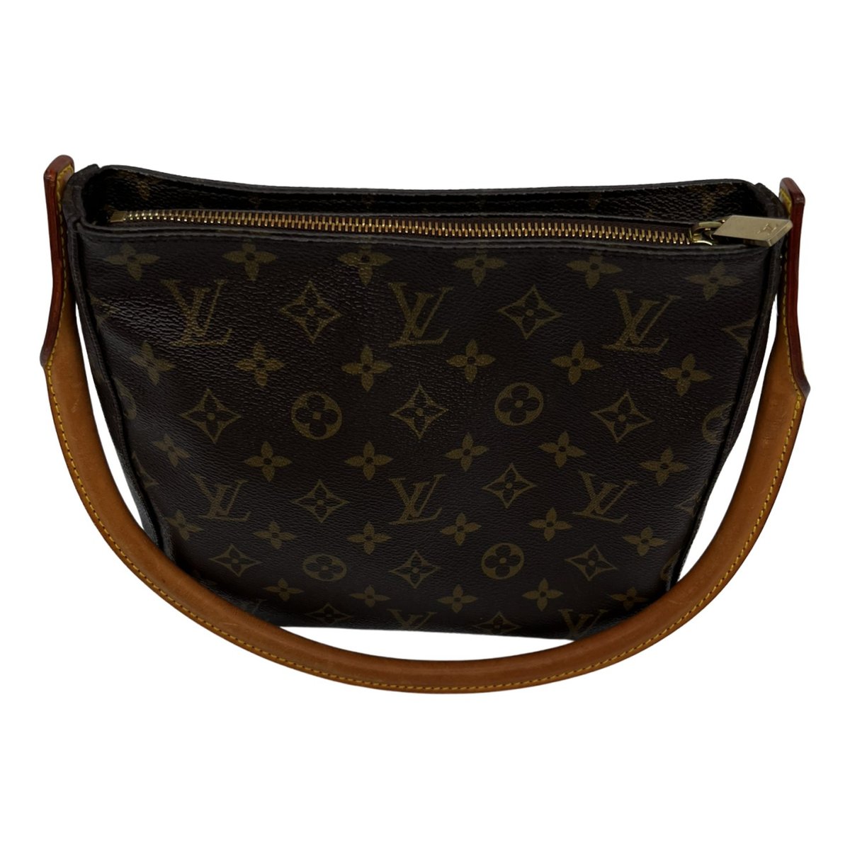 Looping vegan leather handbag