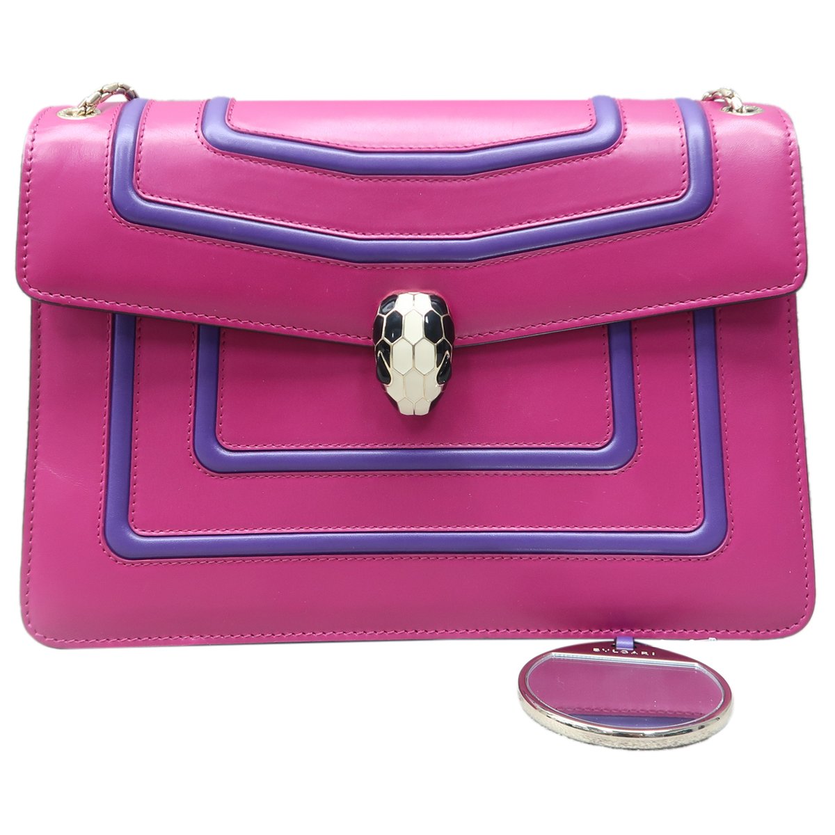 Serpenti leather handbag