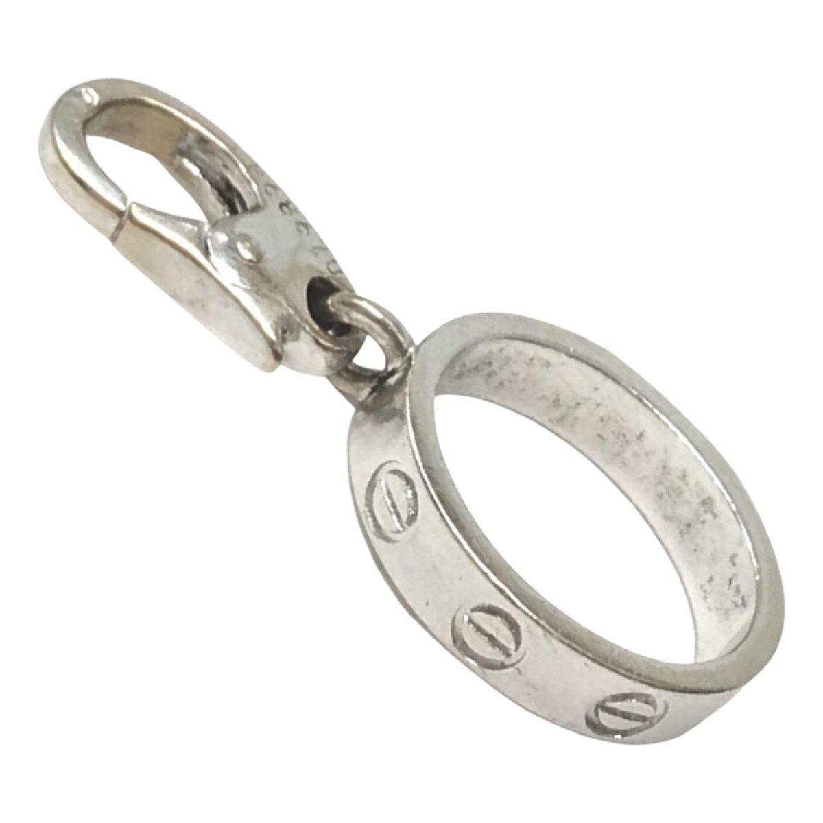 Love white gold pendant