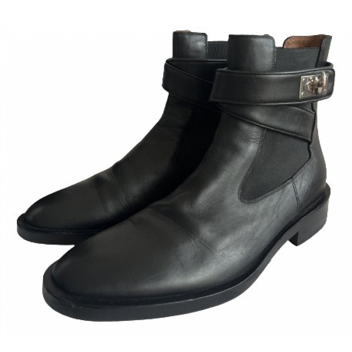 Shark leather ankle boots