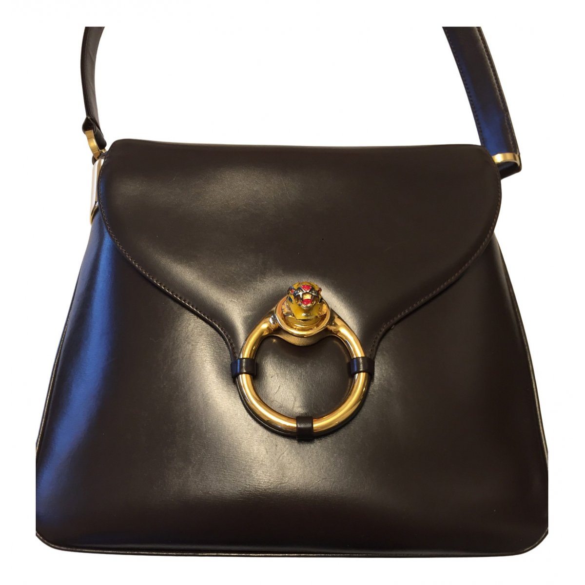 Animalier leather handbag