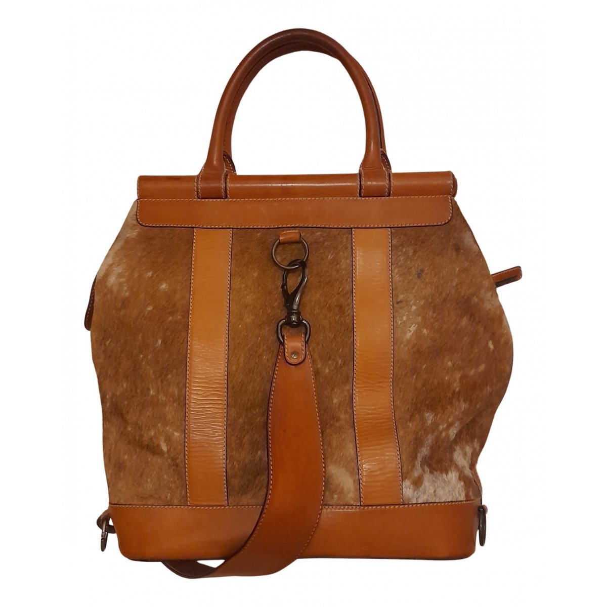 Pony-style calfskin backpack