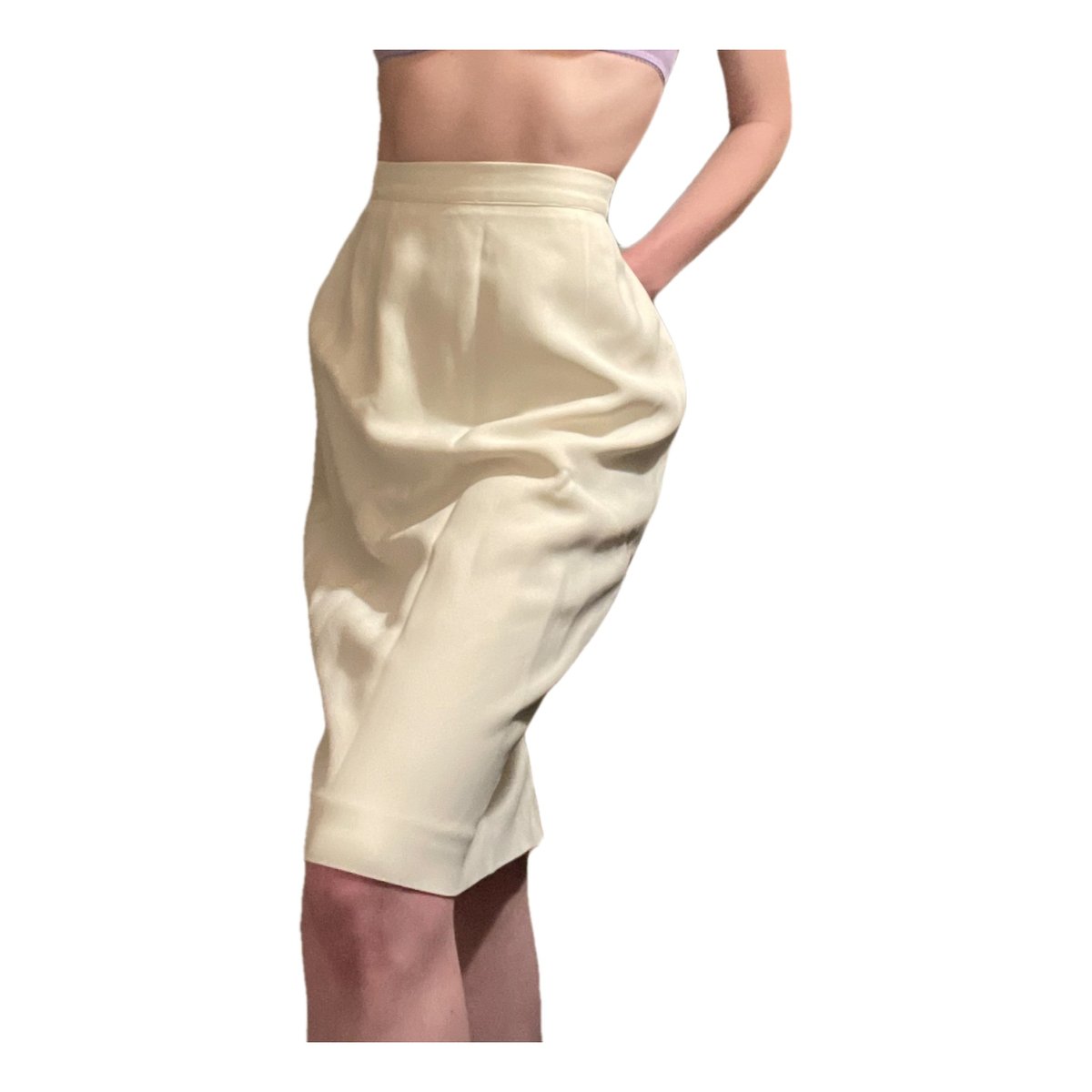 VLogo mid-length skirt