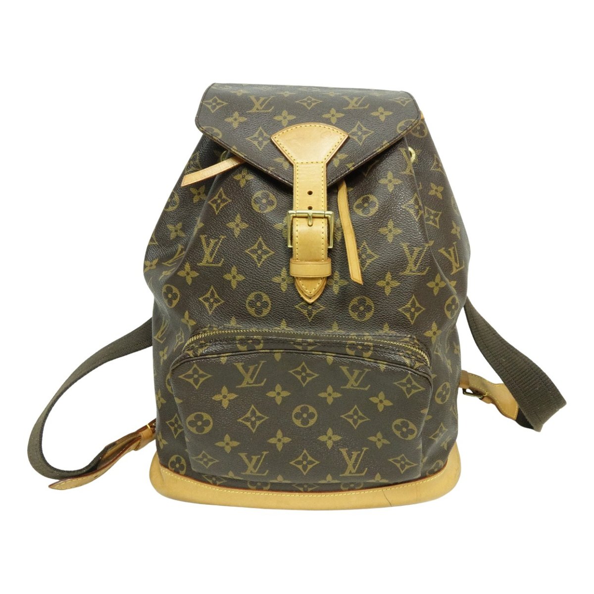 Montsouris Vintage leather backpack