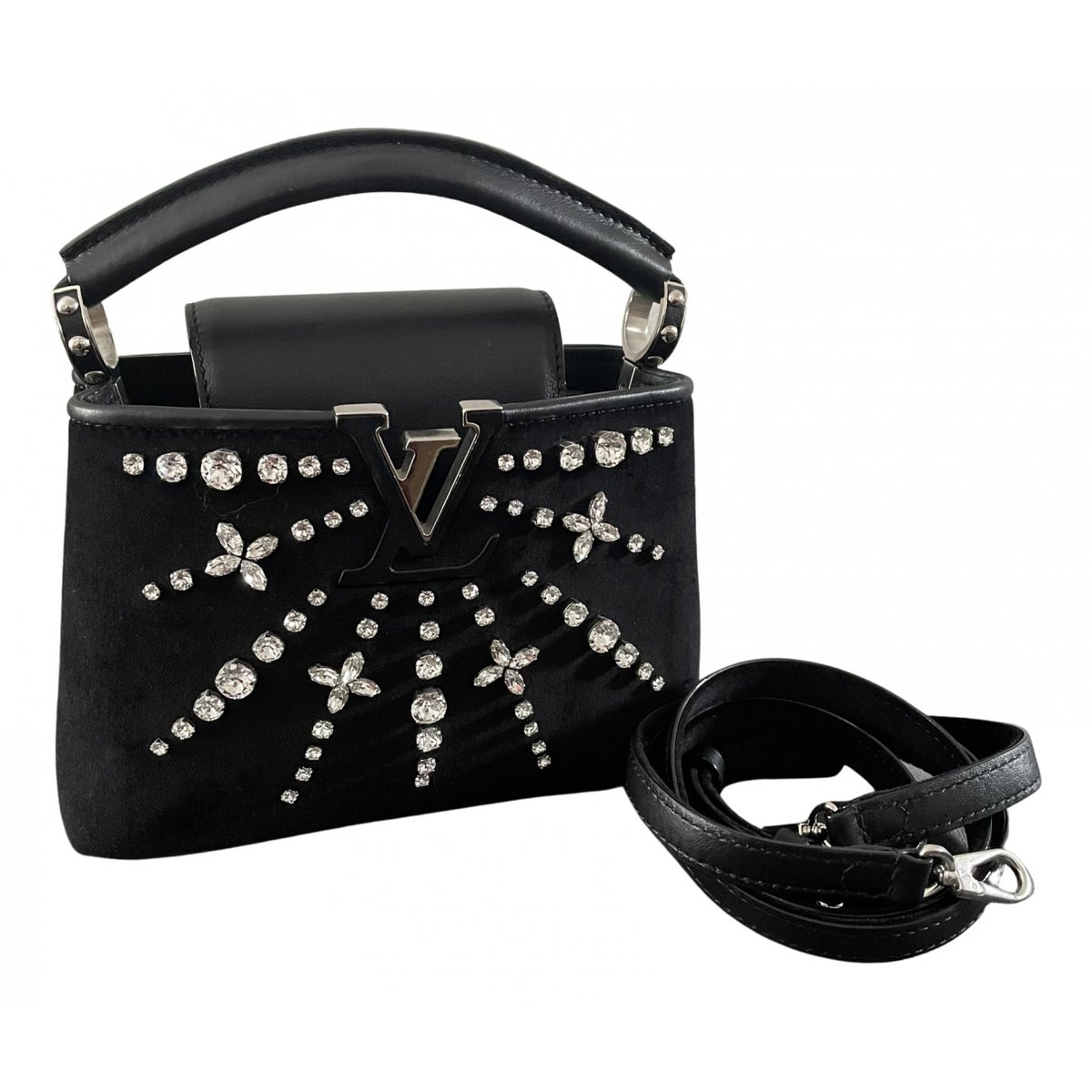 Capucines velvet handbag