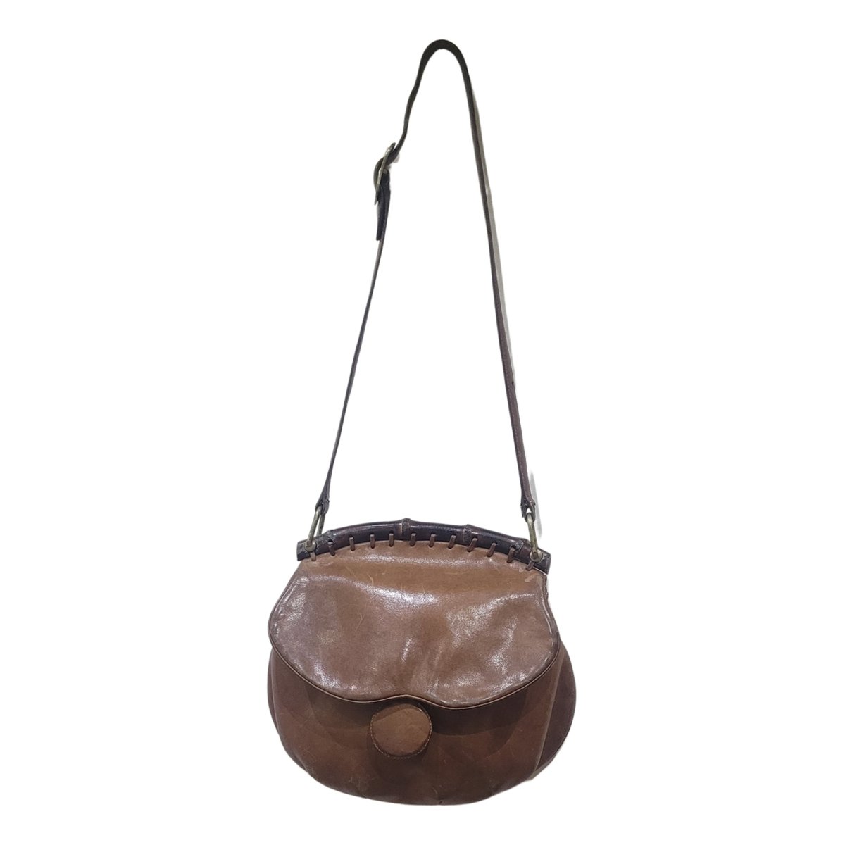 Vintage Bamboo leather handbag