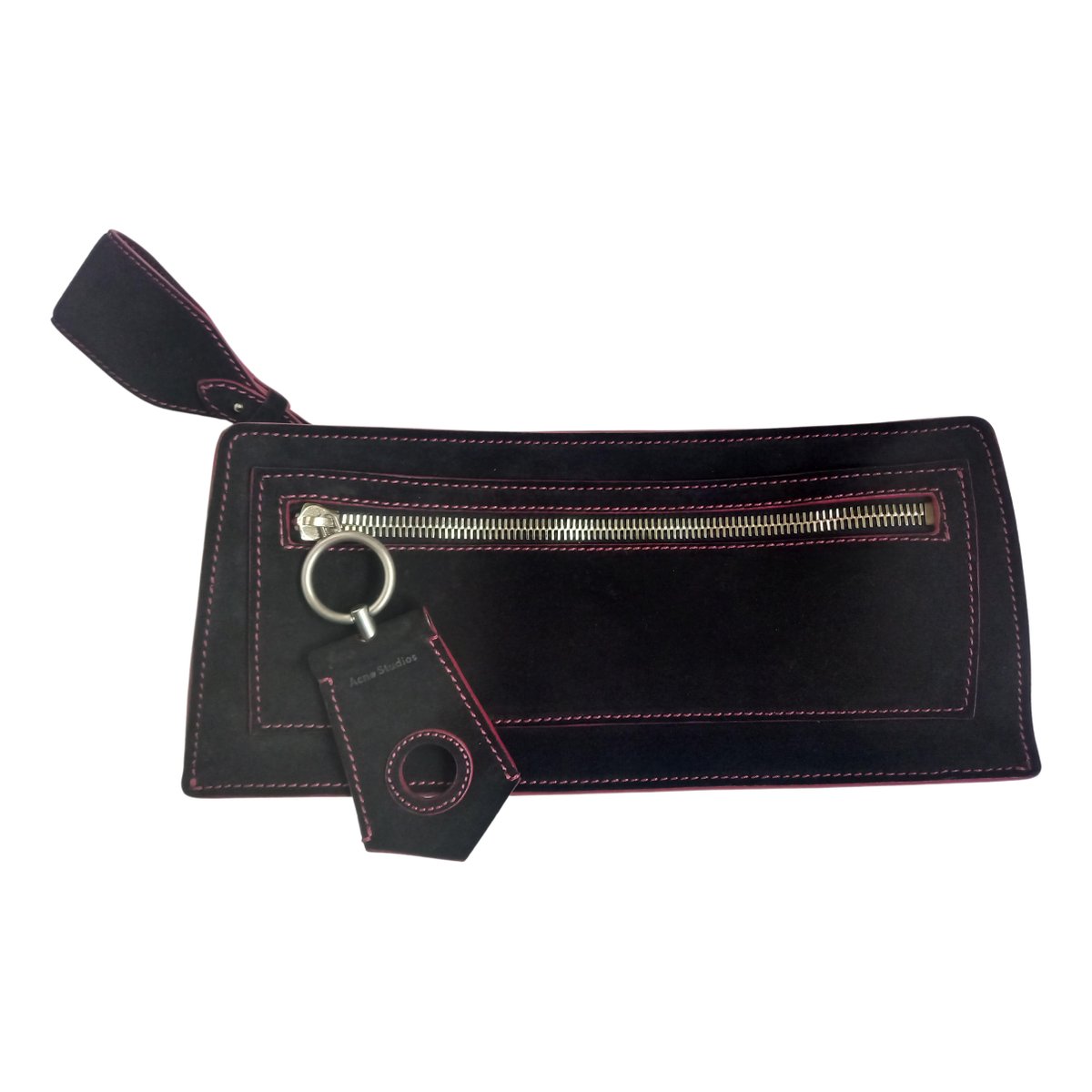 Leather clutch bag