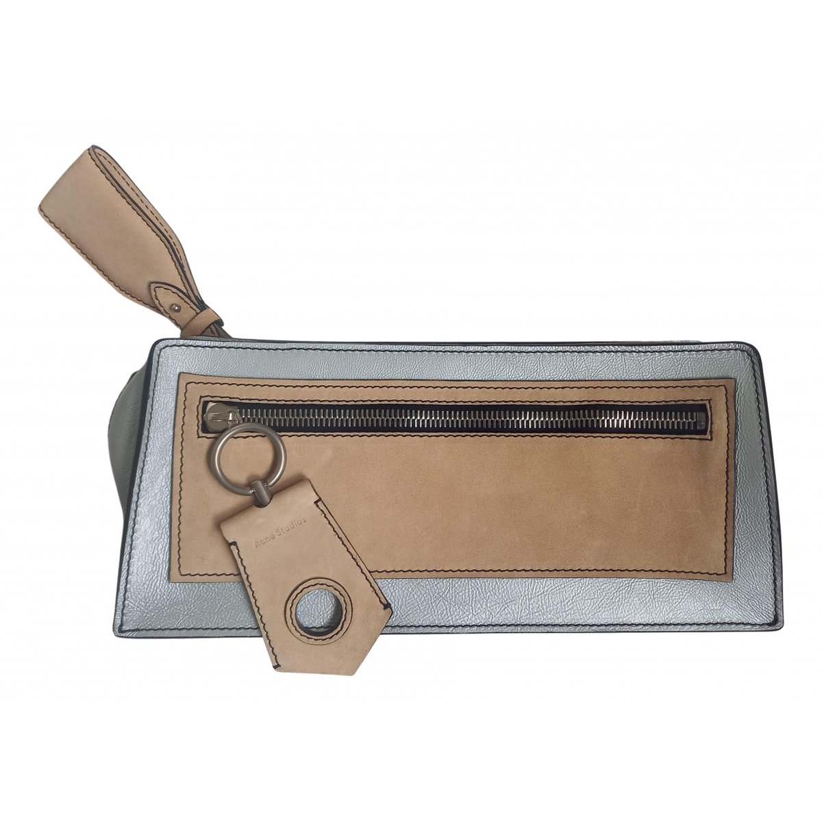 Leather clutch bag