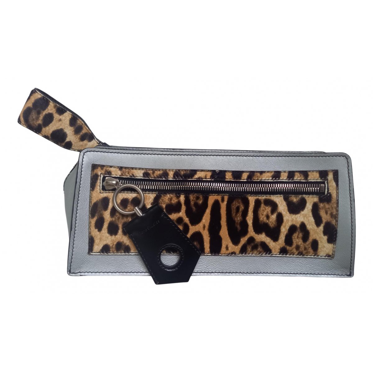Leather clutch bag