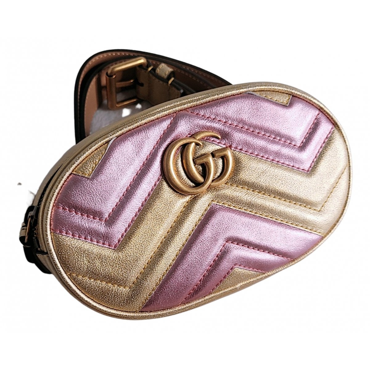 GG Marmont Oval leather handbag