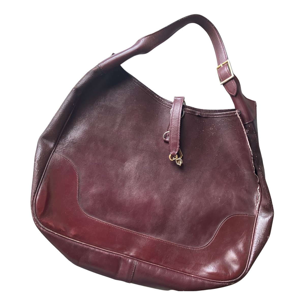 Trim leather handbag