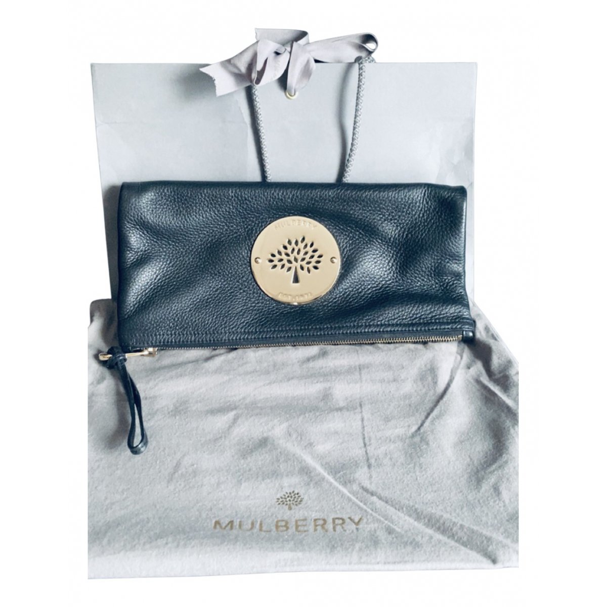 Daria leather clutch bag