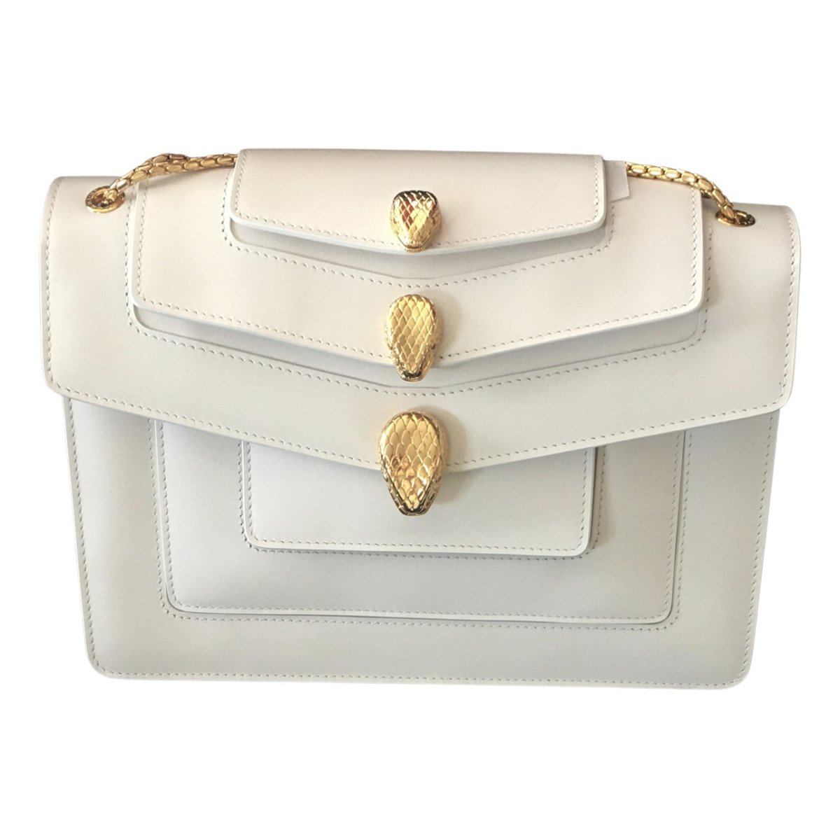 Serpenti leather handbag