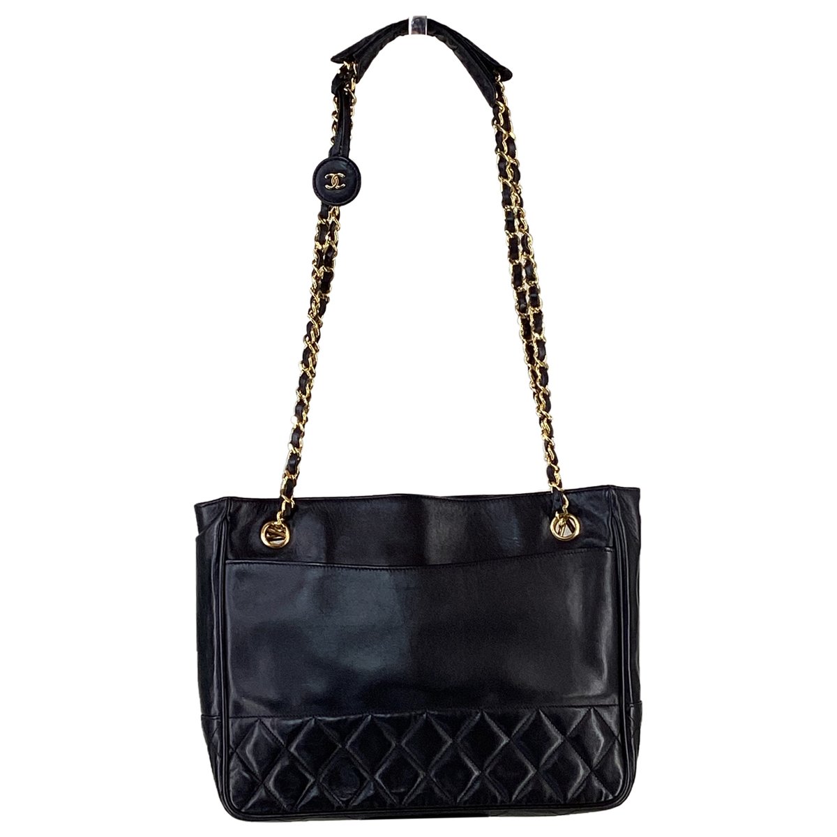 Vintage CC Chain leather tote