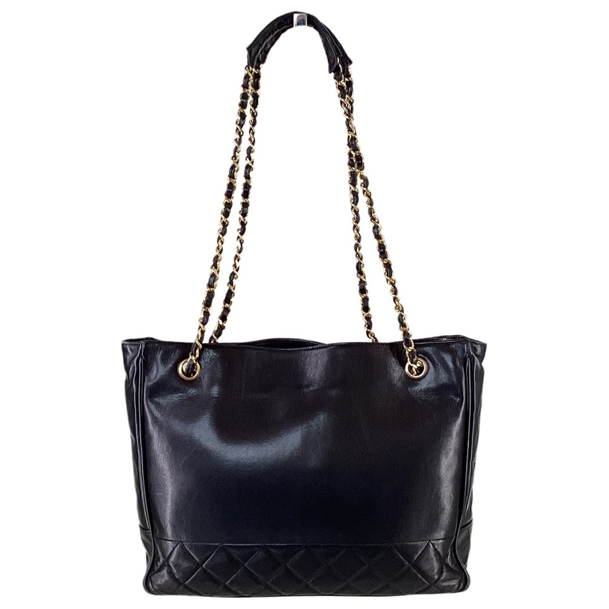 Vintage CC Chain leather tote