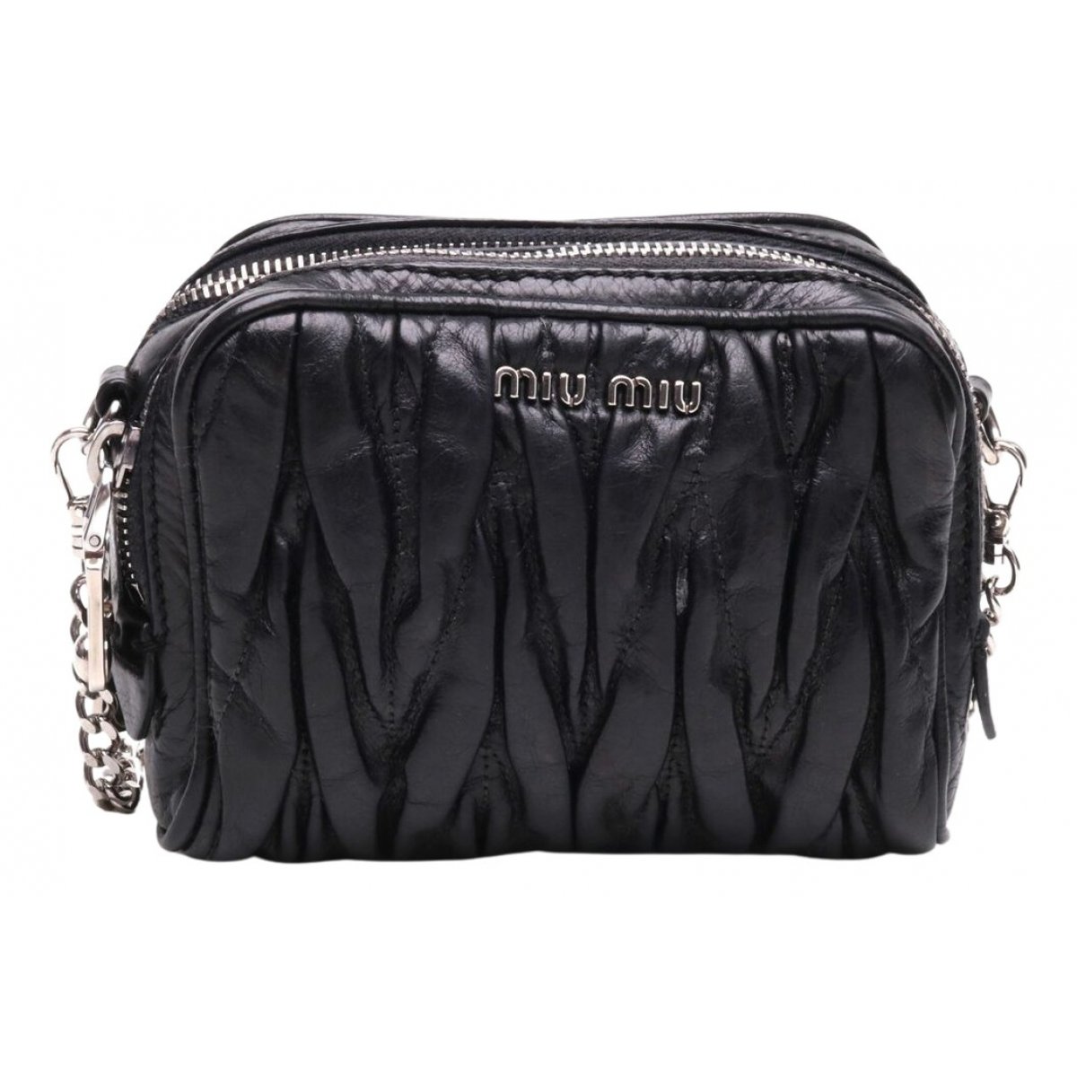 Matelassé leather handbag