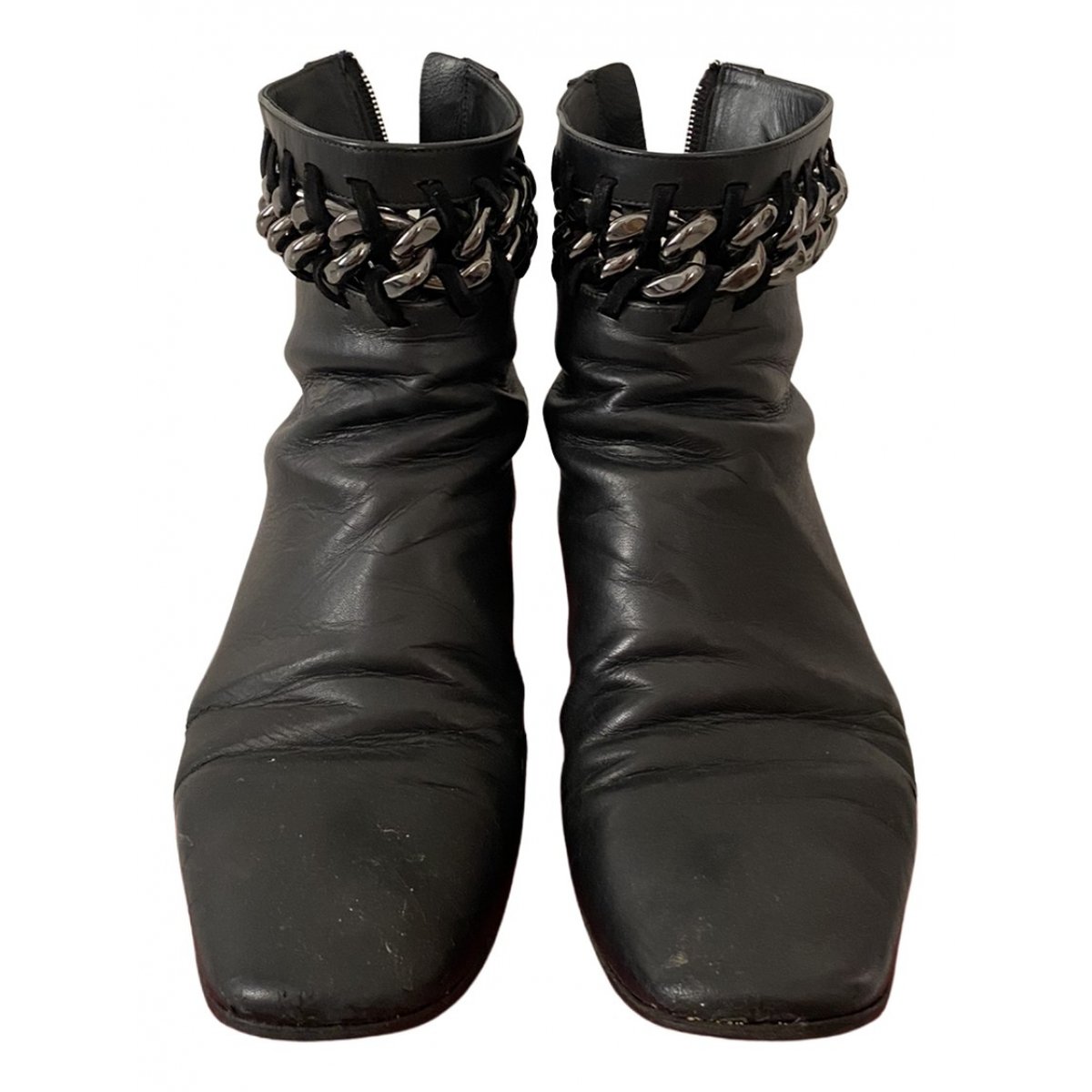 VLTN leather biker boots