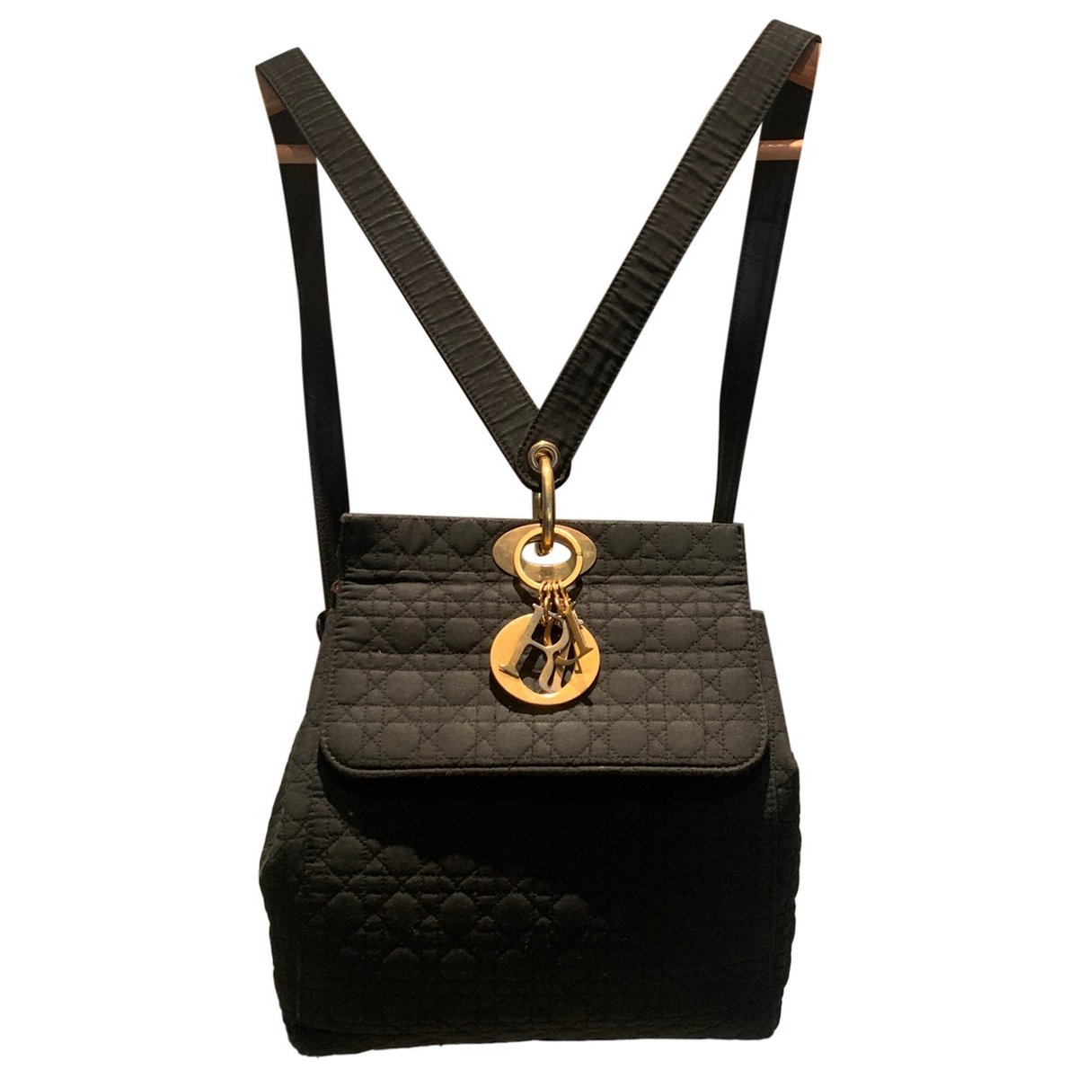 Lady Dior cloth backpack