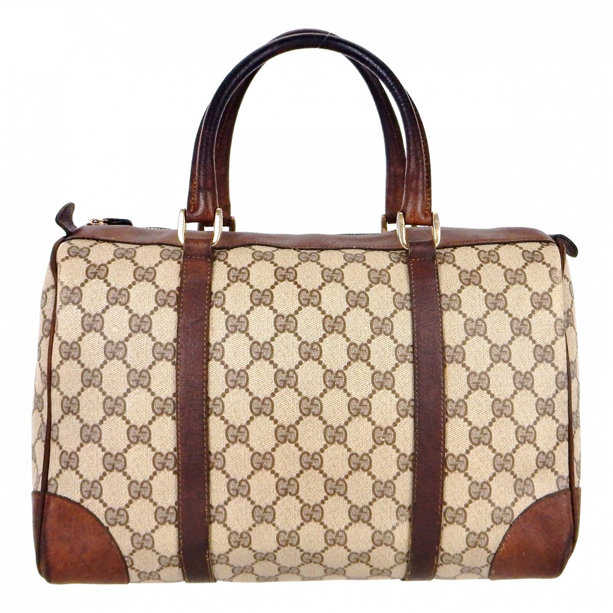 Boston leather tote