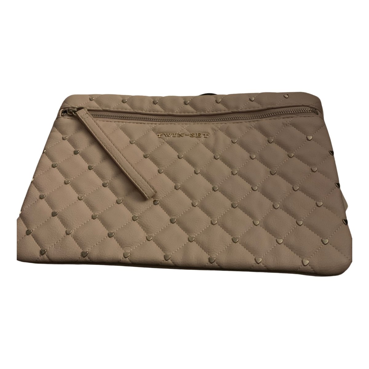 Leather clutch bag
