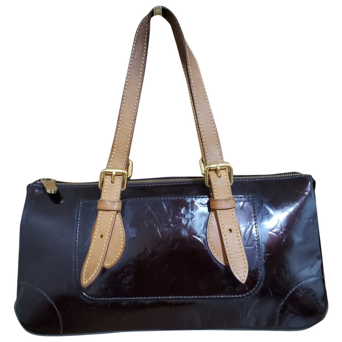 Rosewood leather handbag