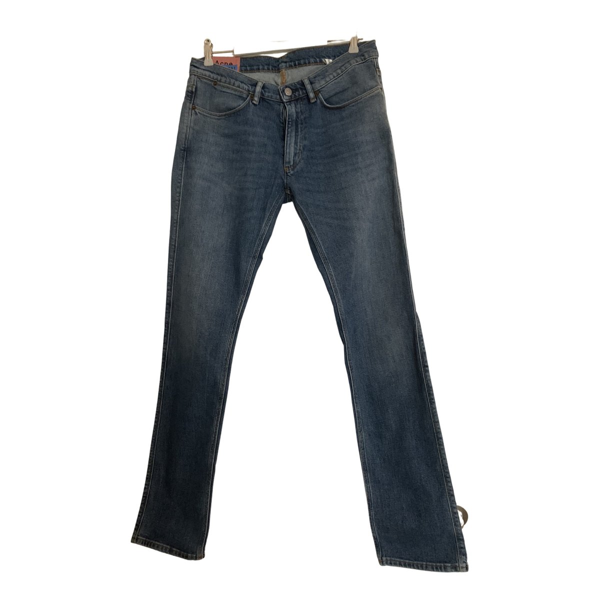 Blå Konst straight jeans