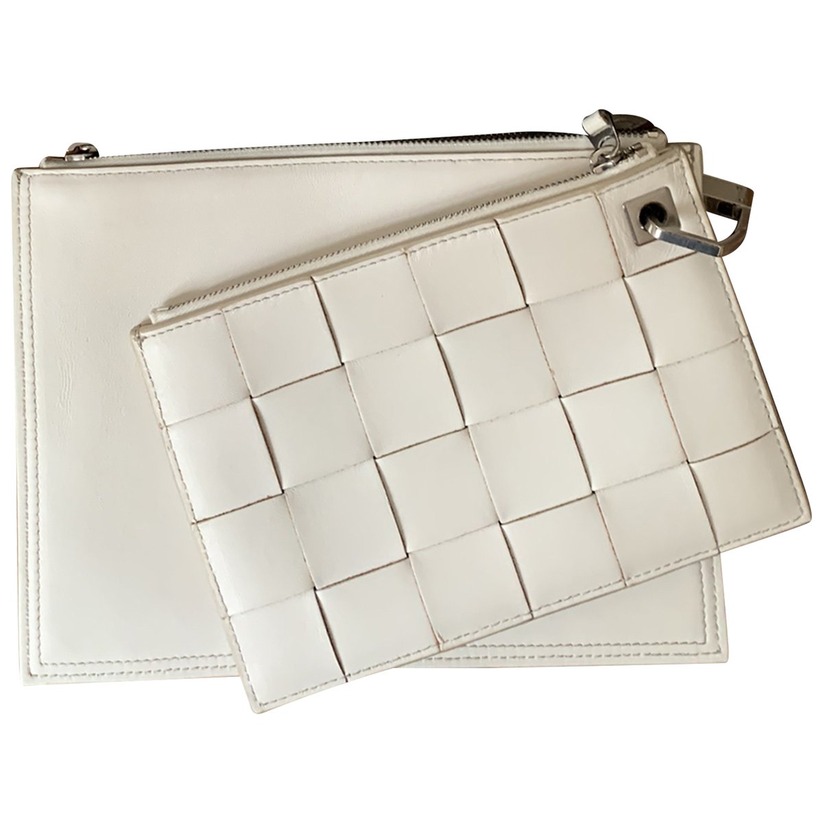 BV Trine leather clutch bag