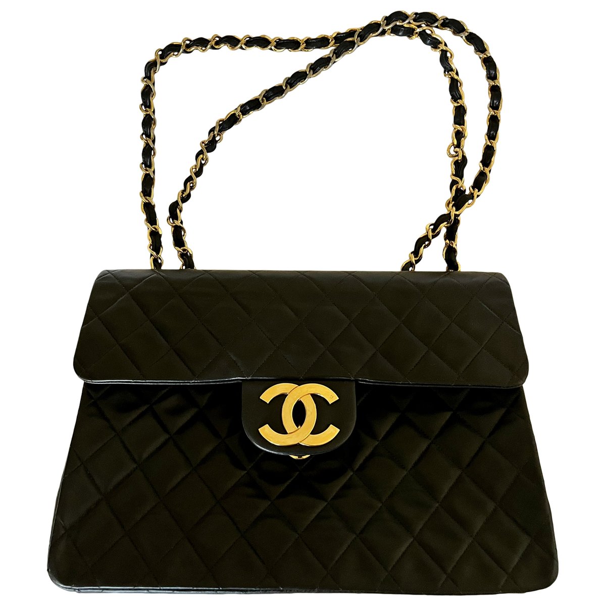Vintage CC Chain leather handbag