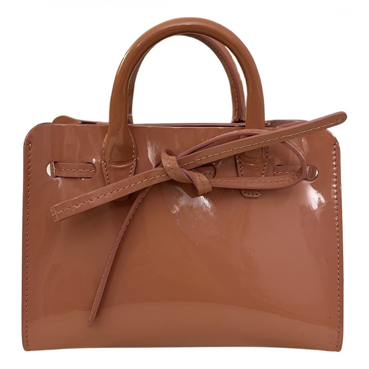 Patent leather handbag