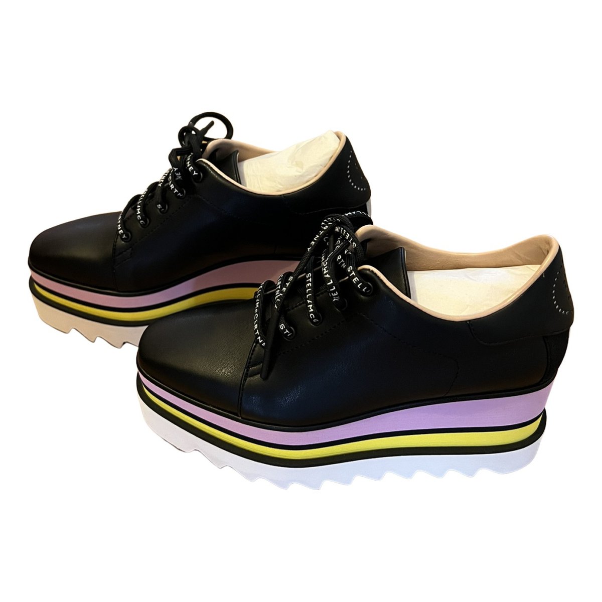 Elyse vegan leather lace ups