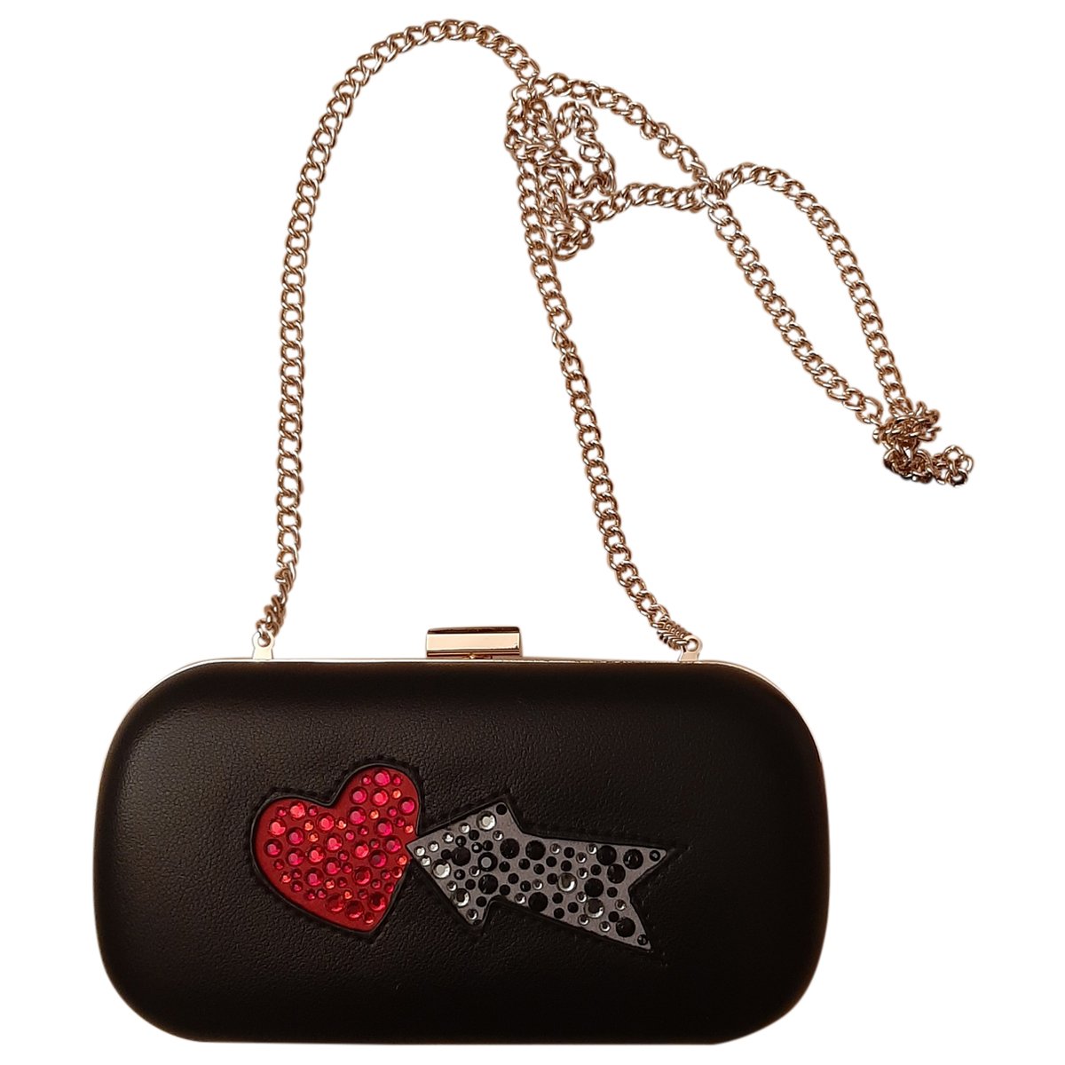 Vegan leather clutch bag