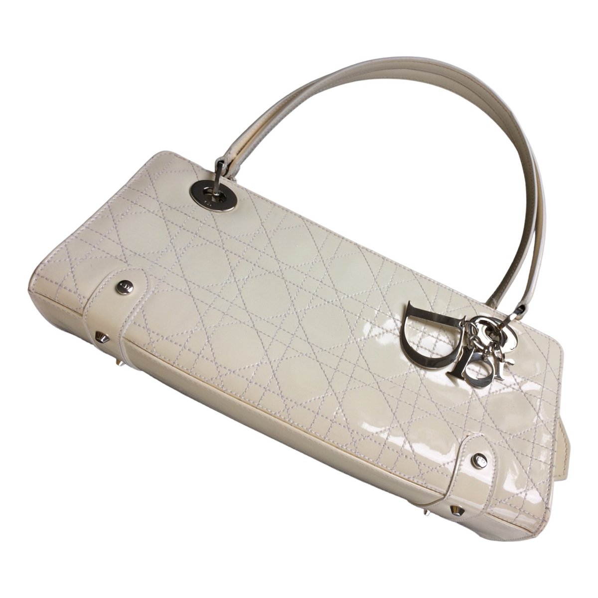 Lady Dior patent leather handbag