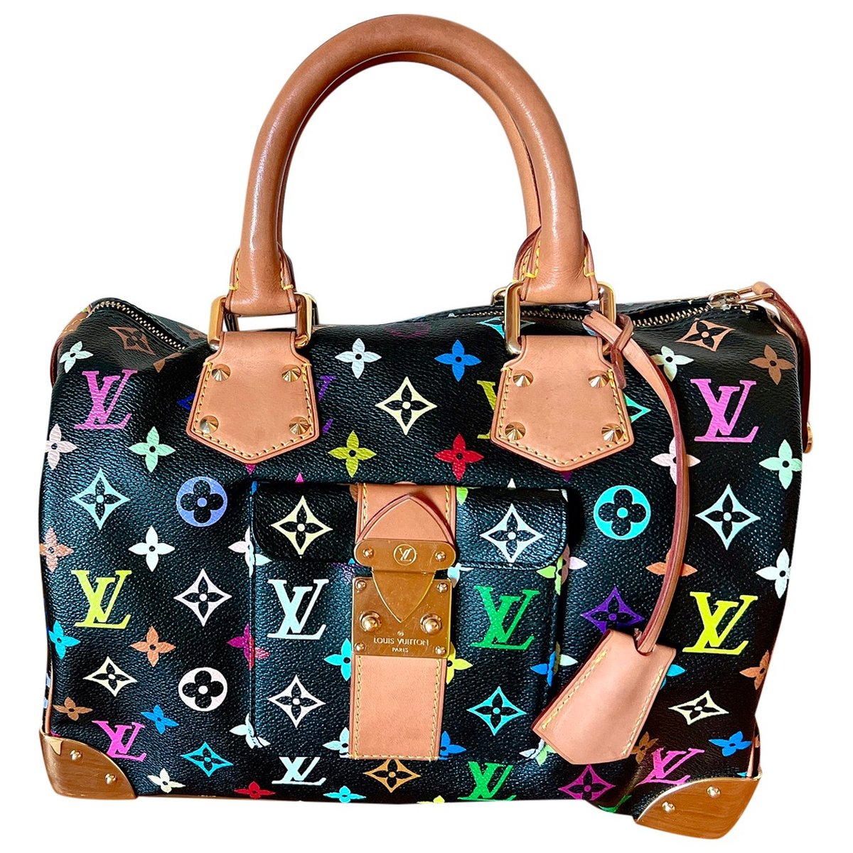 Speedy leather handbag