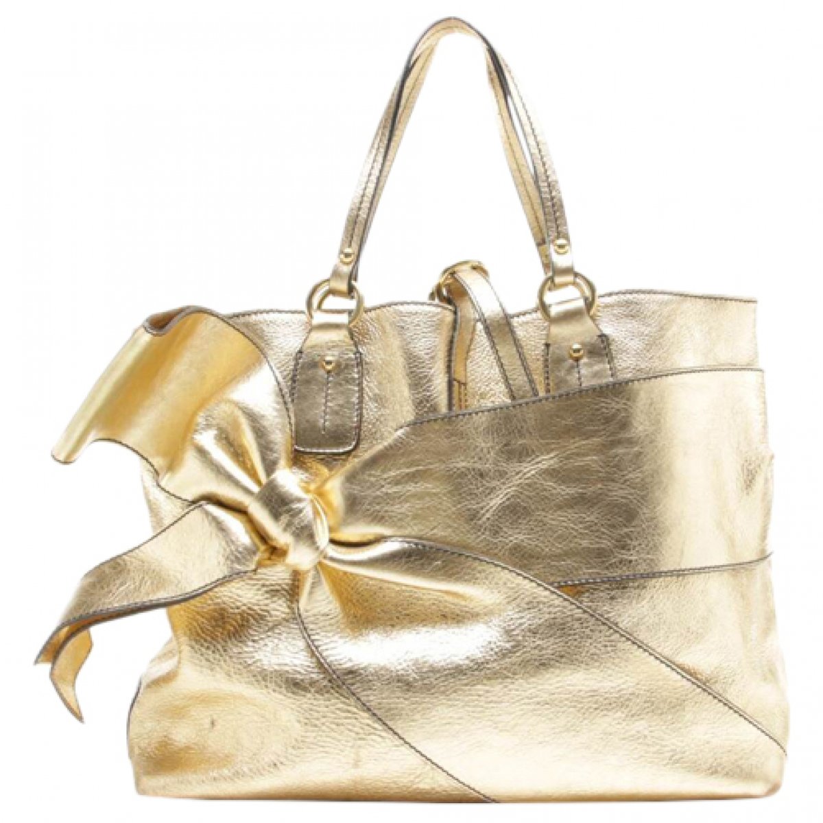Shopper leather tote