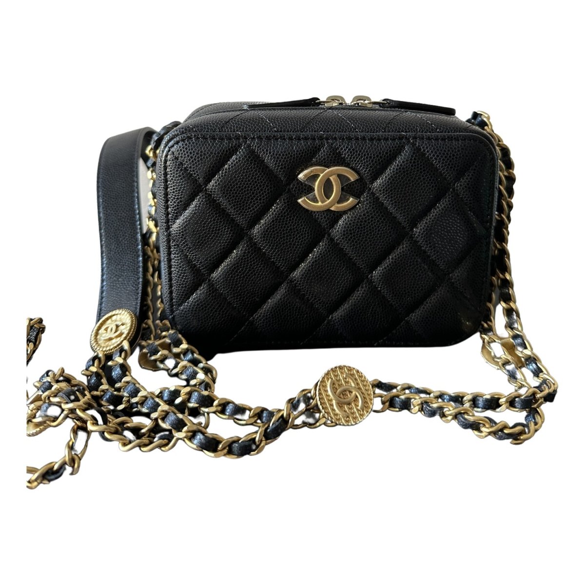 Camera leather handbag