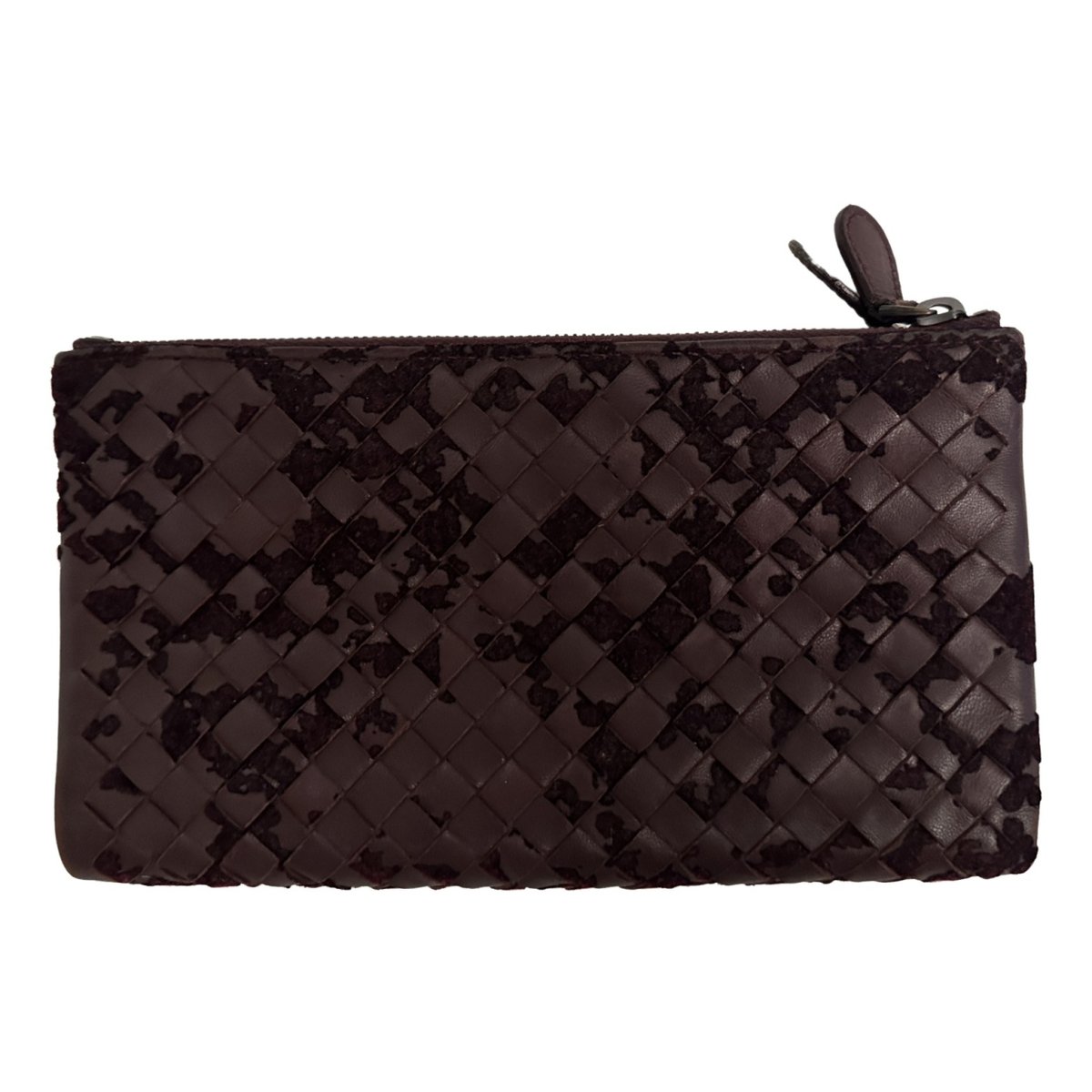 Intrecciato leather wallet