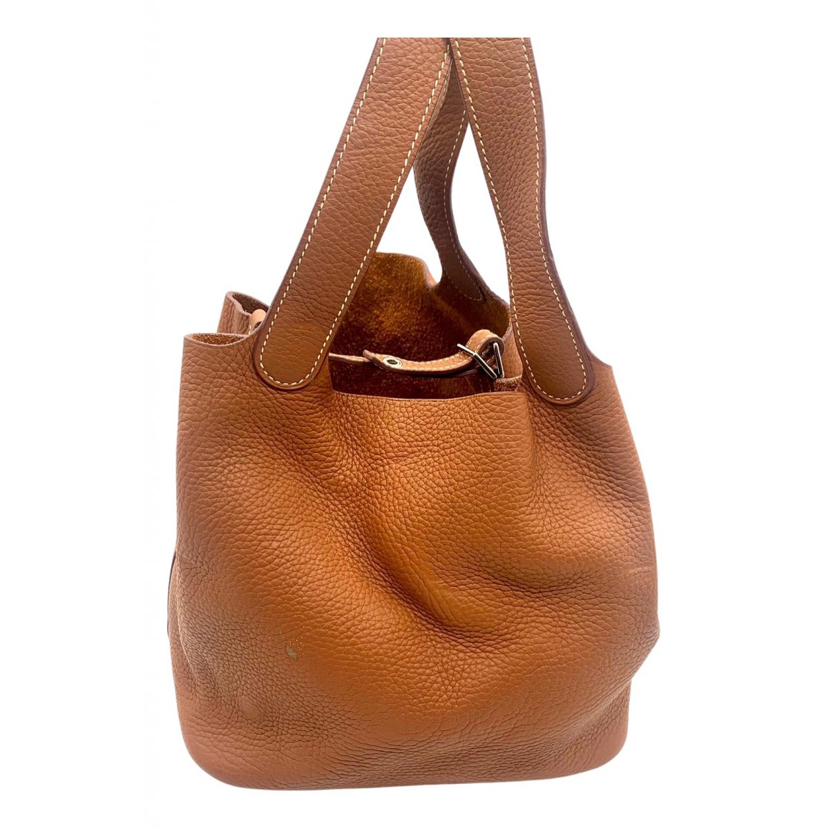 Picotin leather tote