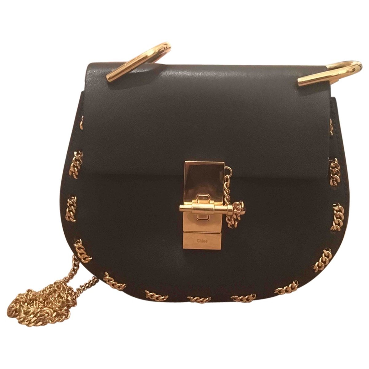 Drew leather handbag
