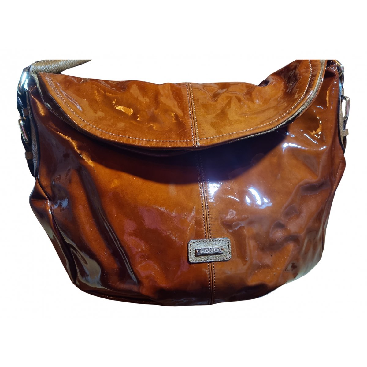 Patent leather handbag