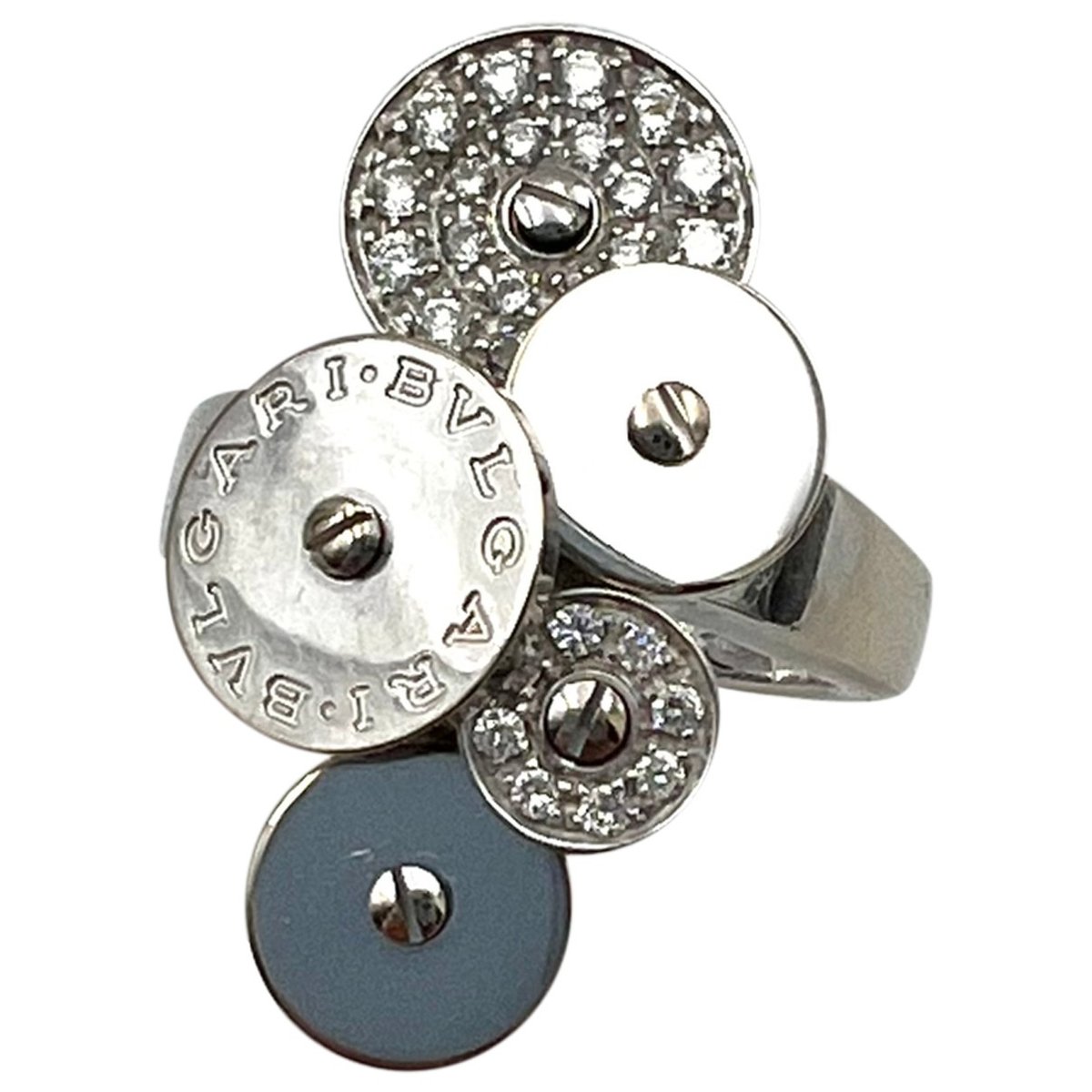 Cicladi white gold ring